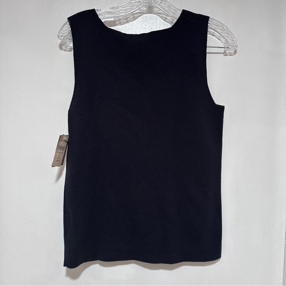 NWT Coldwater Creek fine knit sweater tank w embellished neckline. Size Mediumz - Picture 5 of 10
